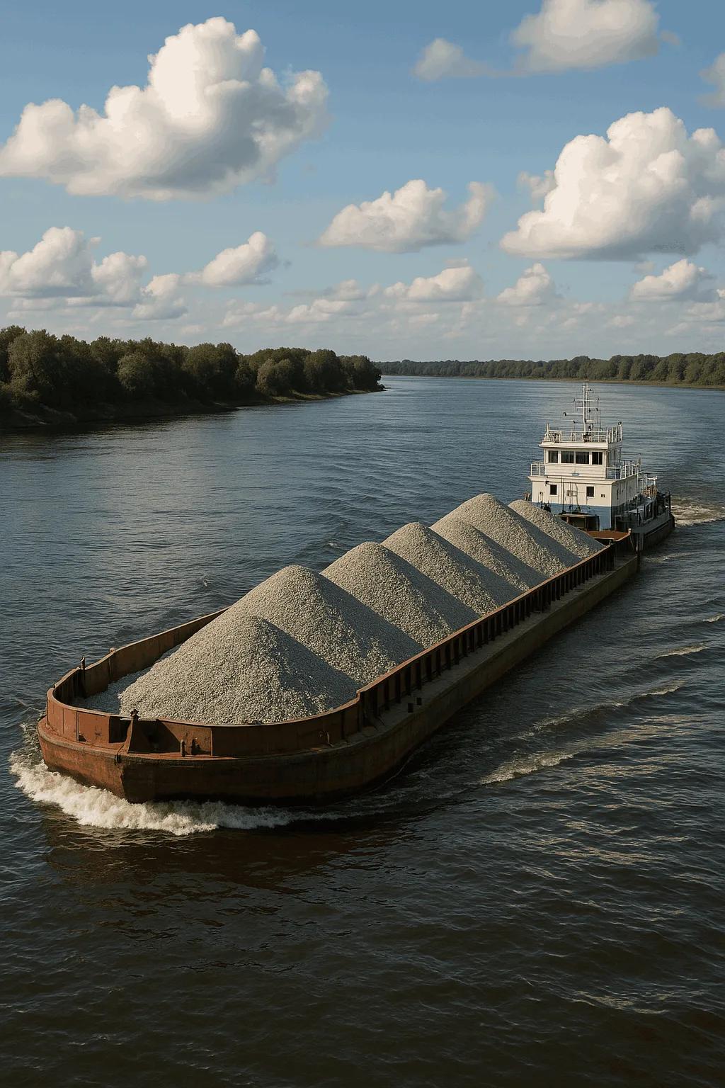 Доставка строительных материалов водным транспортом