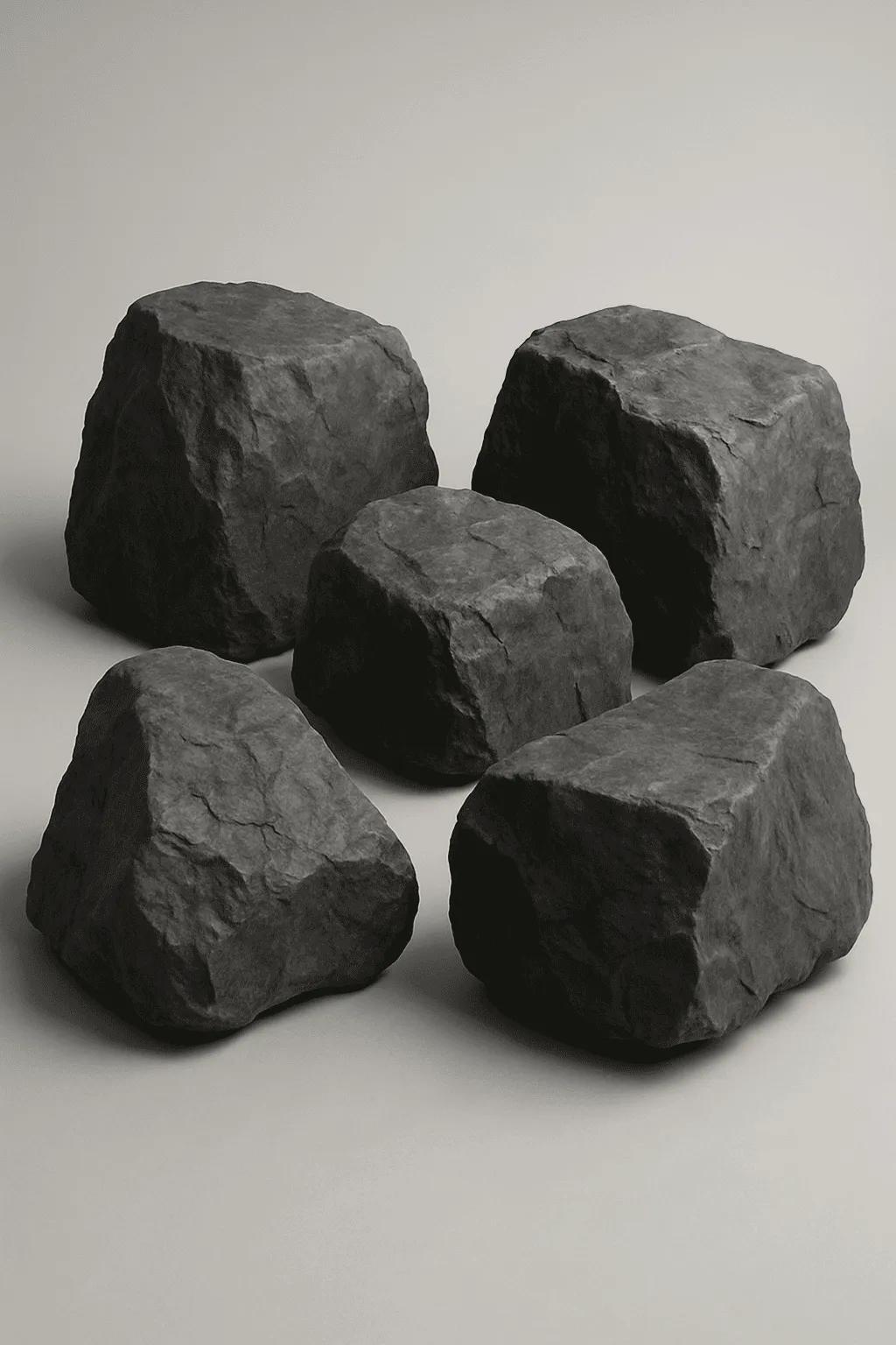 Крупный кусковой шунгит от 400-1000 мм